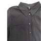 River Island Black Shirt Dress UK16 Women's Long Sleeve Collar Dress