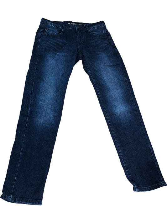 DUCK AND COVER Slim Fit Jeans Size 30S Men's Dark Blue Stretch Denim