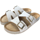 Tamaris Antelope Sandals UK6 Women's Beige Suede Buckle Comfort Shoes