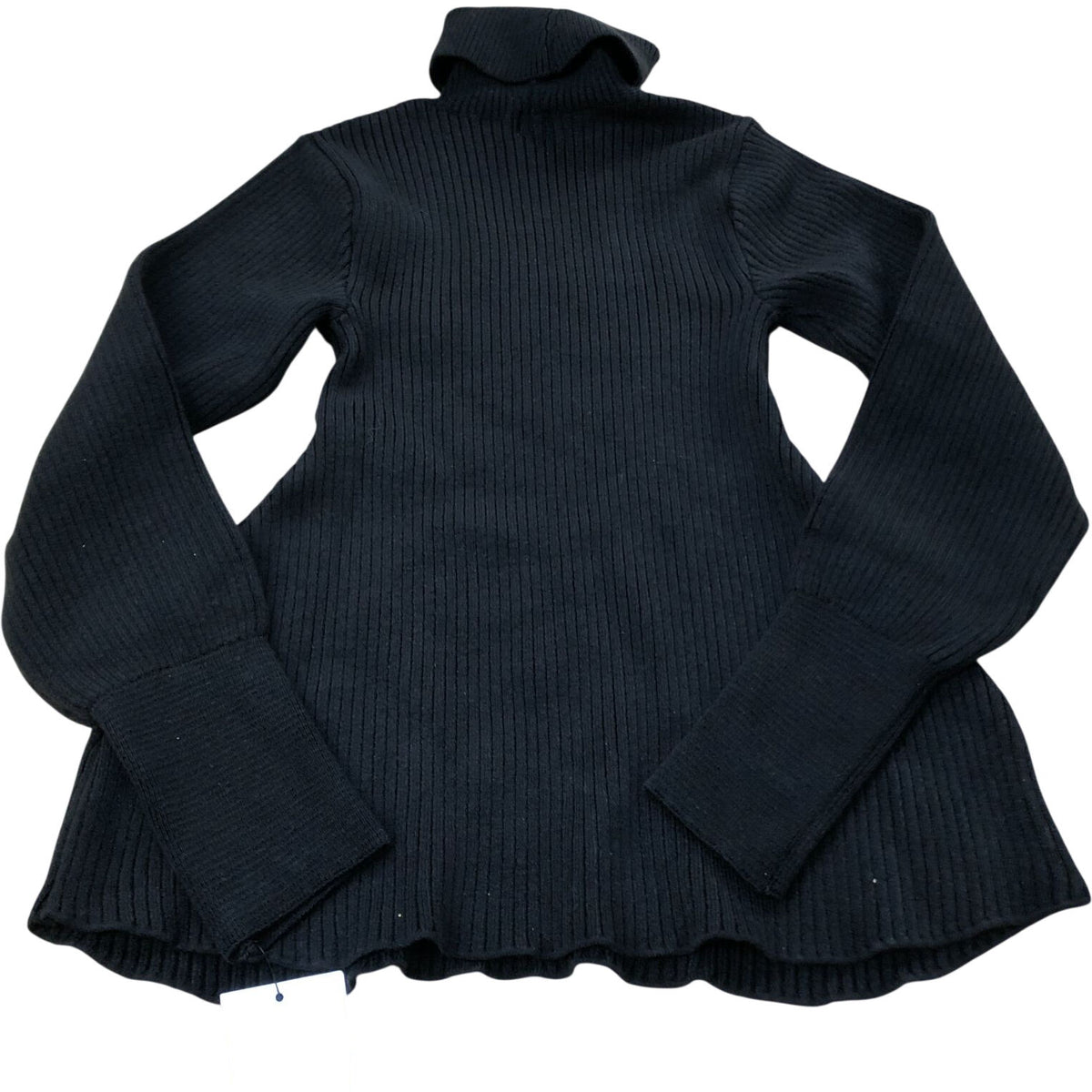 River Island Black Ribbed Turtleneck Sweater Women's Warm Knitwear