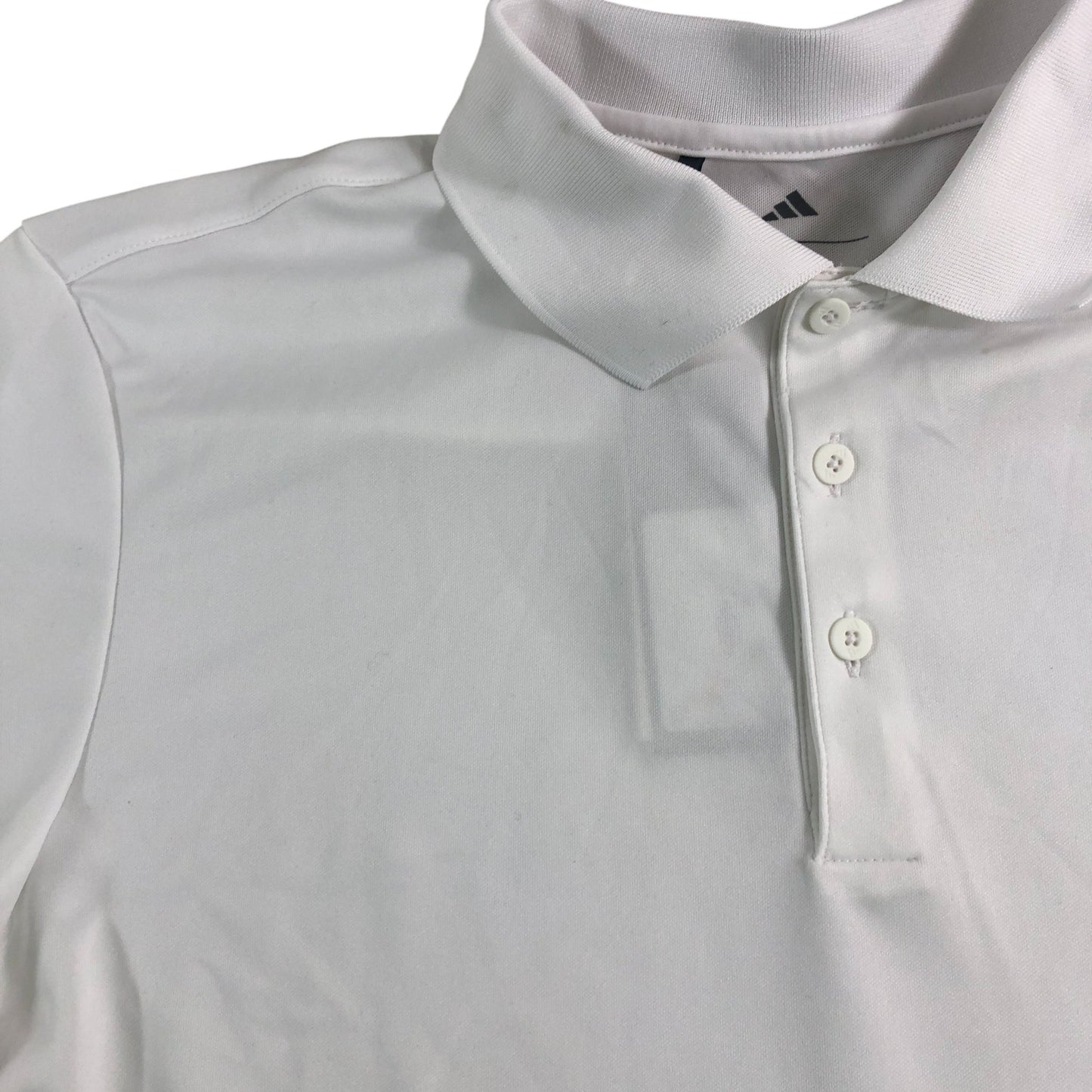 Adidas Performance Polo Shirt Medium Men's White Short Sleeve Athletic Top