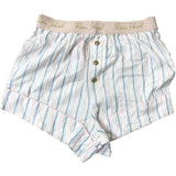 River Island Girls PJ Shorts 7-8 Years Striped Button Front
