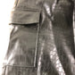 River Island Black Crocodile Effect Trousers Cargo Style 7 Years