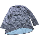 Branded Grey Geometric Shirt - Size 8