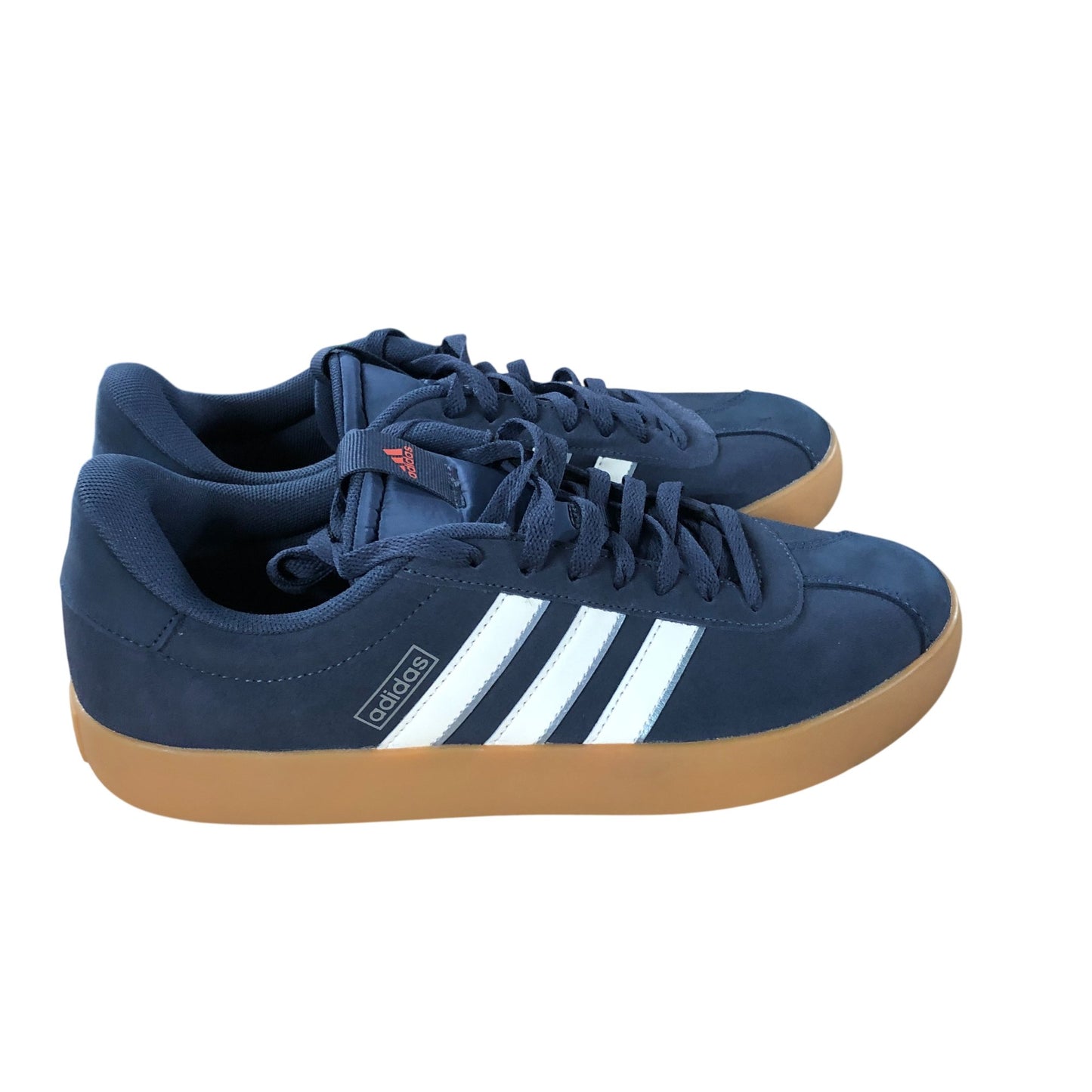 Adidas VL Court 3.0 Trainers UK10 Men's Suede Navy/Off White Casual Sneakers
