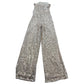 River Island Sequin Jumpsuit UK8 Women's Party Wear Glittery Brown