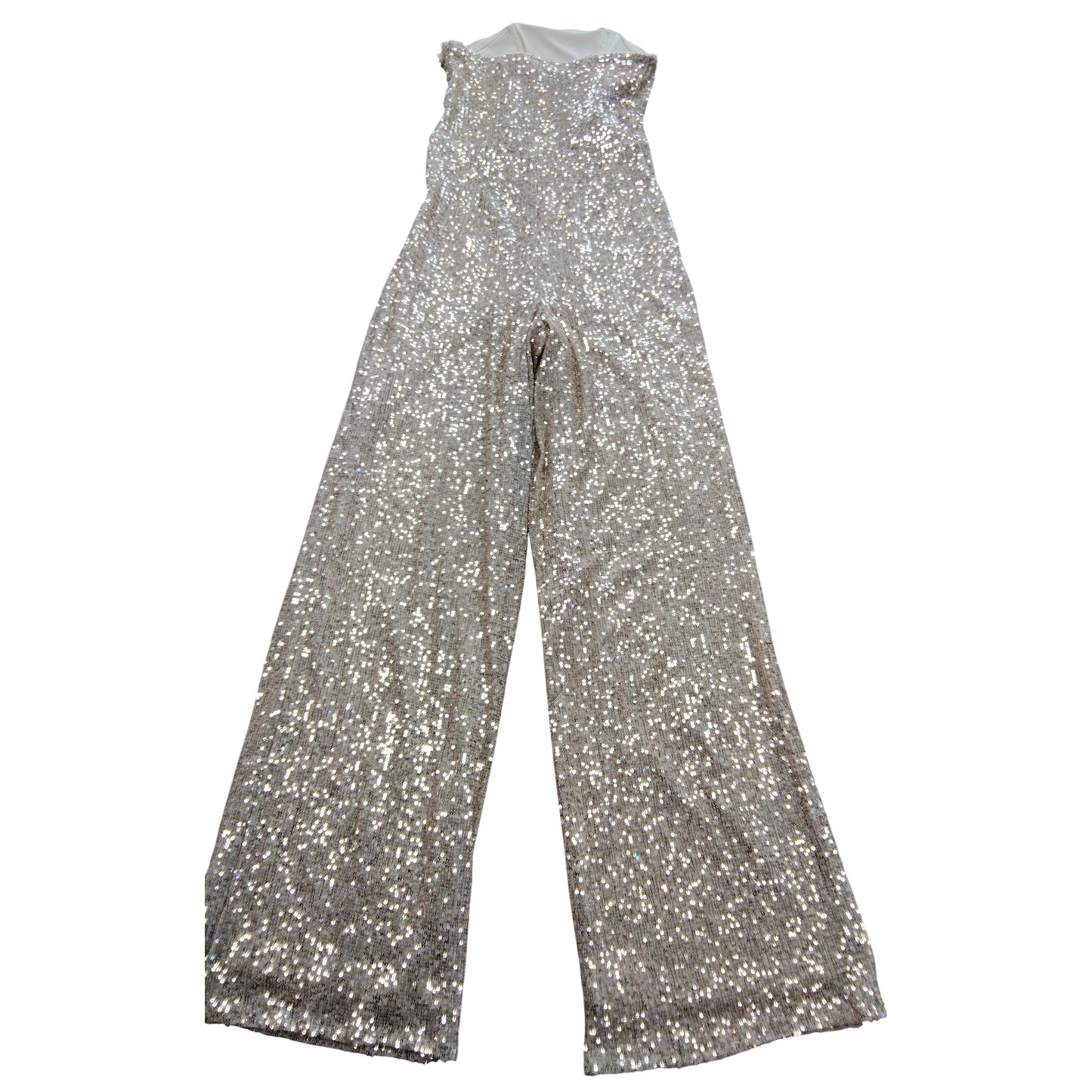 River Island Sequin Jumpsuit UK8 Women's Party Wear Glittery Brown