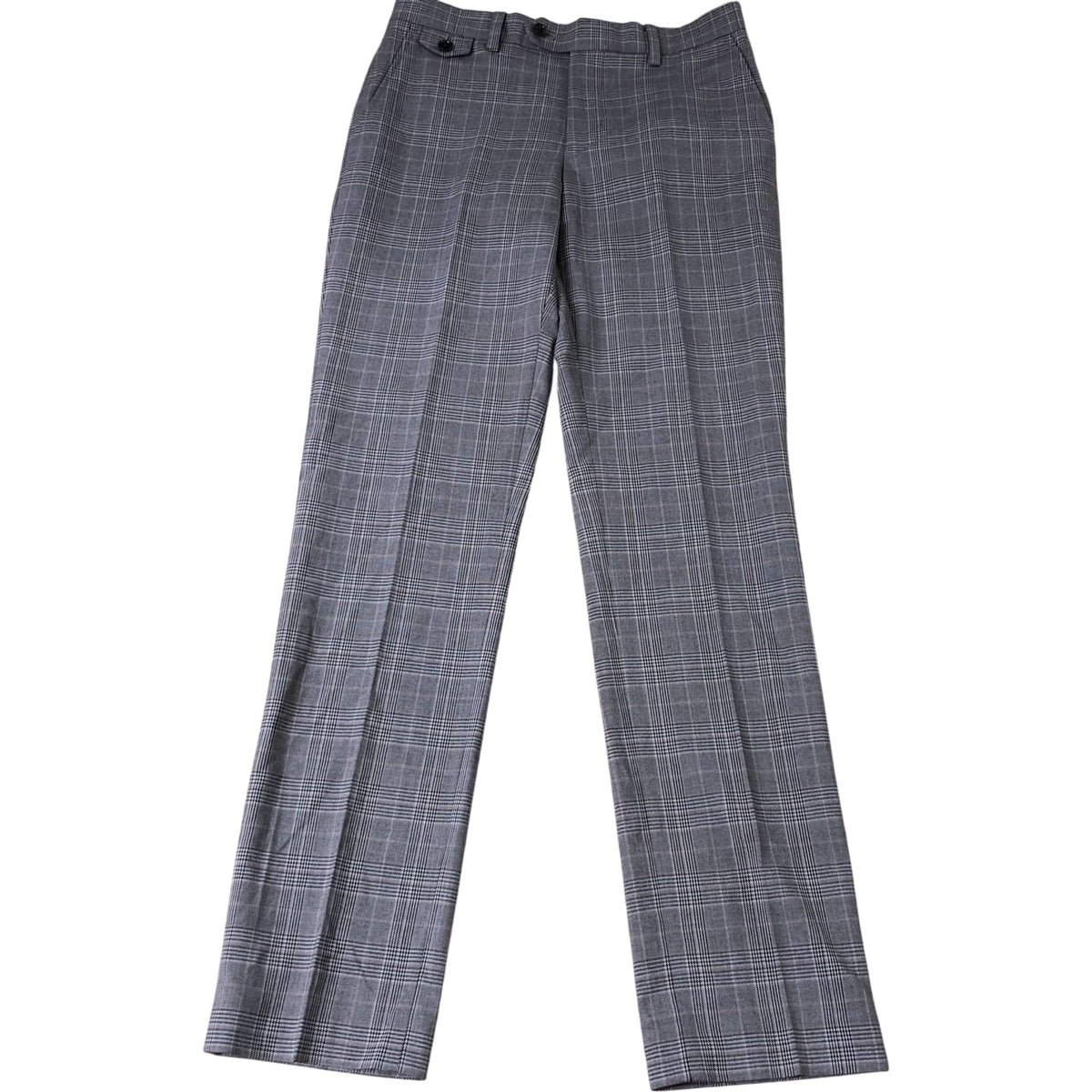 Joules Slim Fit Trousers Men's Check Pattern Formalwear Light Brown