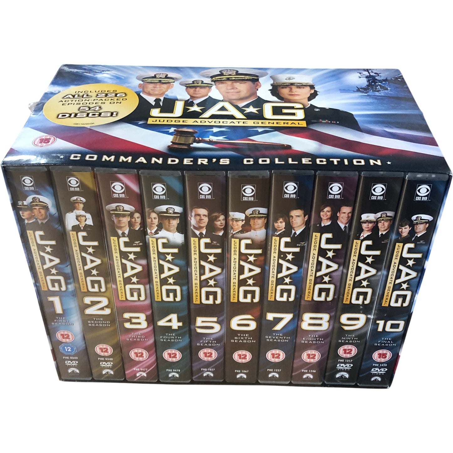 J A G Judge Advocate General Commanders Collection Box Set 54 Discs DVD