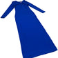 River Island Long Sleeve Blue Dress Women Elegant Fitted Outwear Party