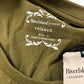 River Island Relaxed T-Shirt Size 6 Women's Olive Green Knot Front