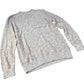 Sweater Knit Top Long Sleeve Crew Neck Pocket Popcorn Small