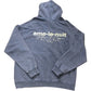 River Island Hooded Sweatshirt Men's Blue Unplanned Gallerie de Design M