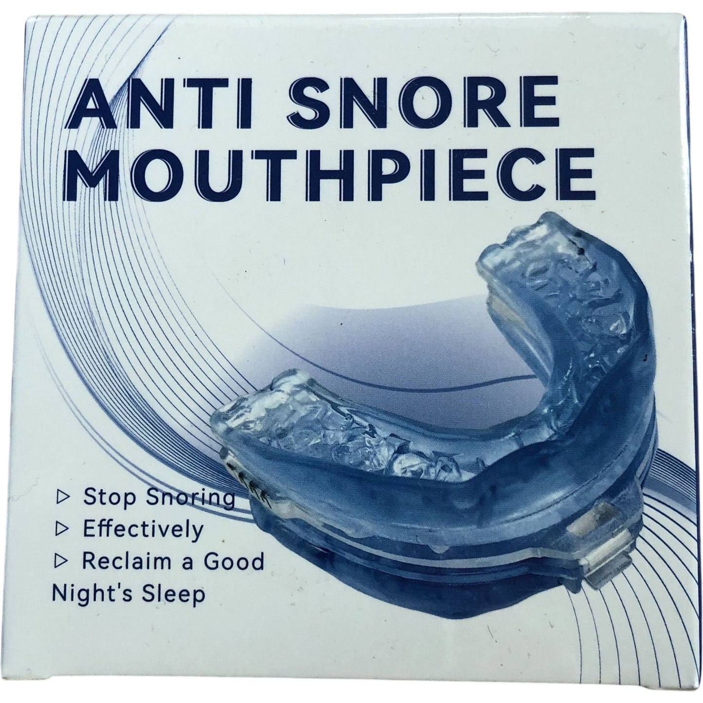 Anti Snore Mouthpiece Adjustable Snoring Solution BPA Free Sterilised Container
