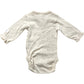 Newbie Cream Baby Bodysuit 1-2 Months Long Sleeve Cotton Button Up