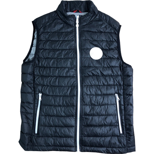 Michael Kors S Black MK Travel Engineered Women's Vest Padded Jacket