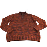 Albany Twisted Button Neck Sweater XL Men's DK Orange