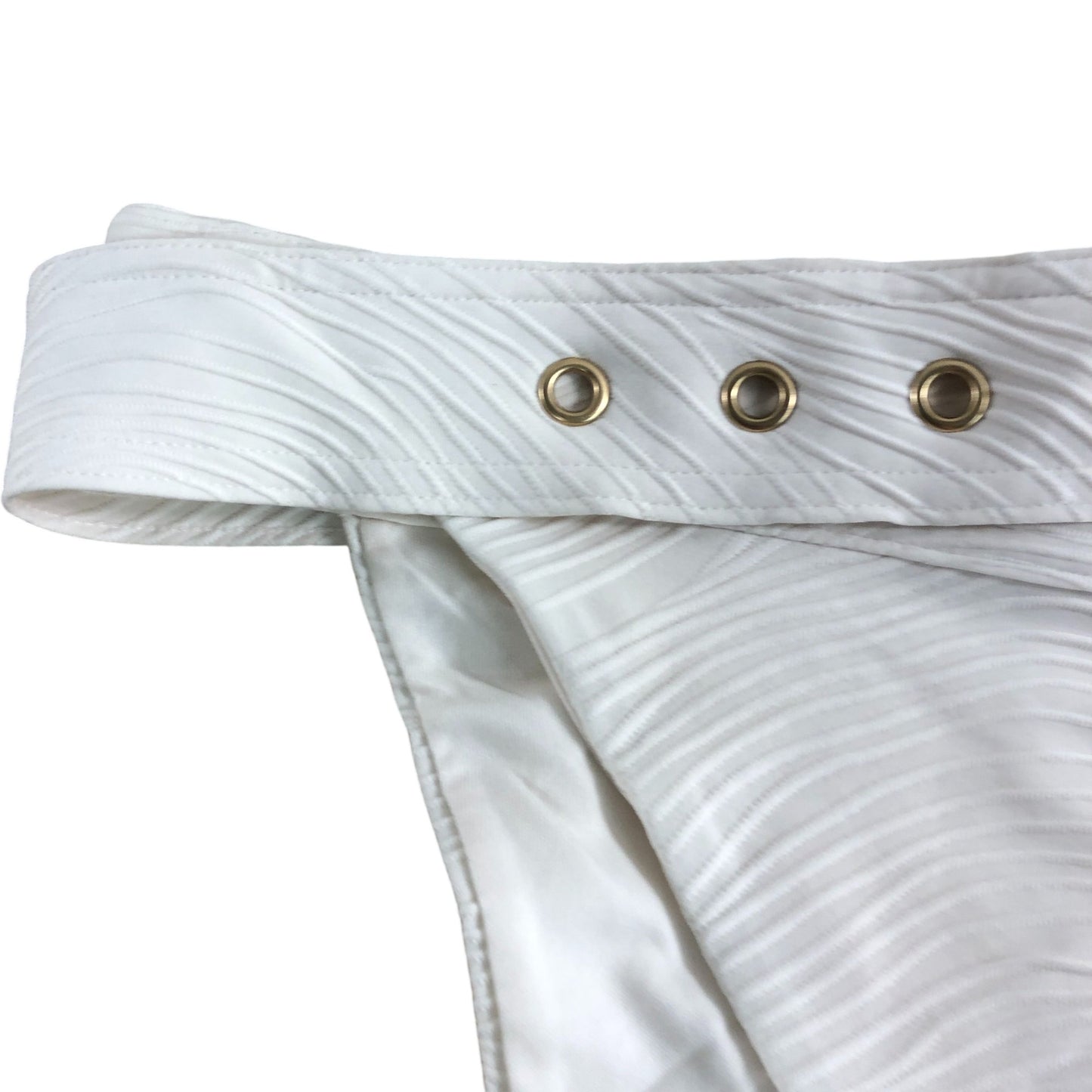 River Island UK16 Women's Classic Bikini Bottoms White Swimwear