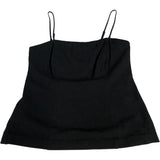 River Island UK12 Women's Black Camisole Top Adjustable Removeable Straps