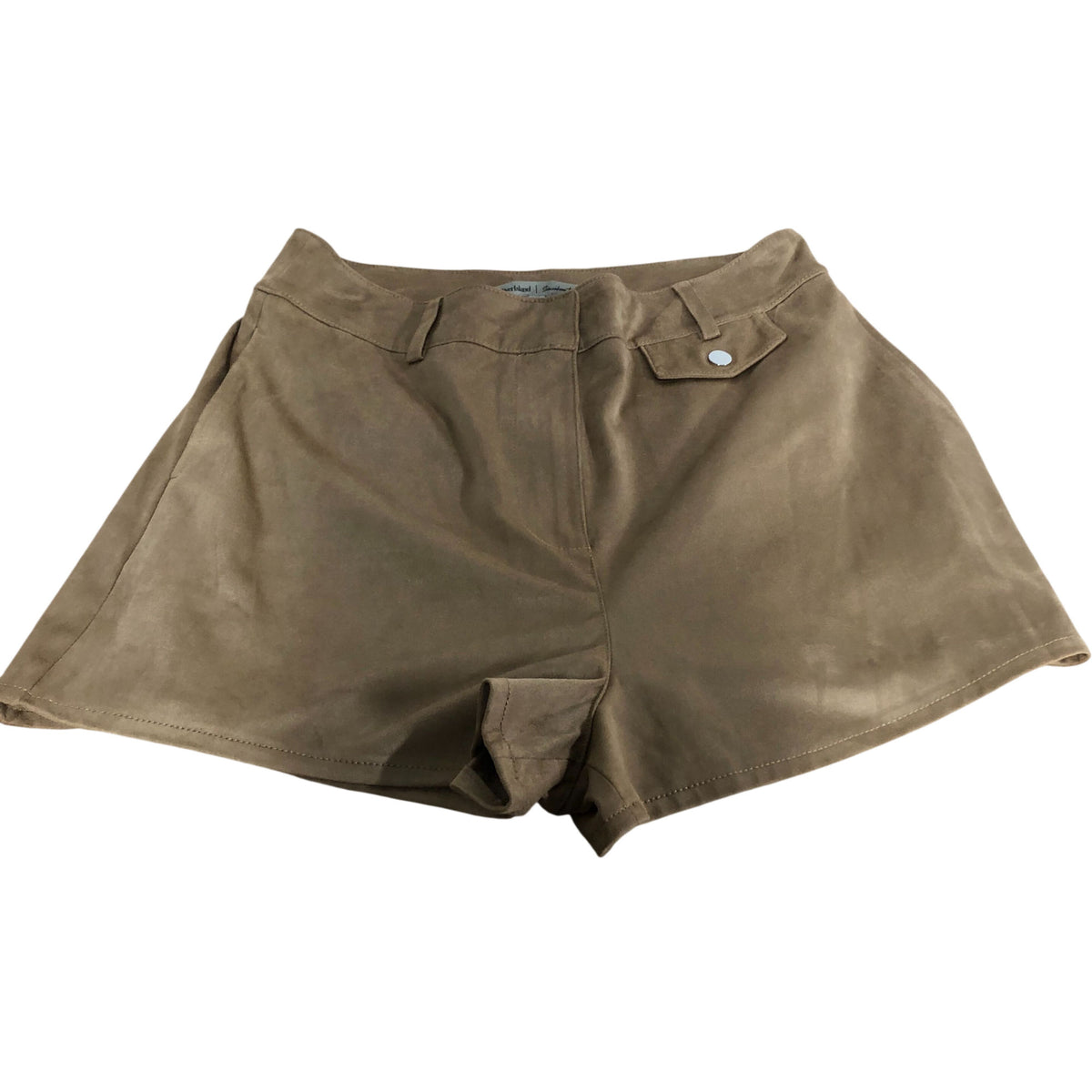 River Island Women's Brown Suede Effect Shorts Size 12 Classic Style