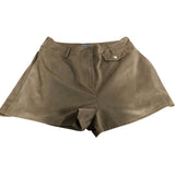 River Island Women's Brown Suede Effect Shorts Size 12 Classic Style