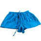 River Island Women's Blue Shorts Size S Cotton Embroidered Sunshine Design
