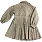 Baker By Ted Baker Girls Trench Coat 5-6 Years Stylish Pleated Khaki Outerwear