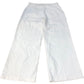 Baukjen Wide Leg Trousers Women's White Organic Cotton Blend Casual Size 10