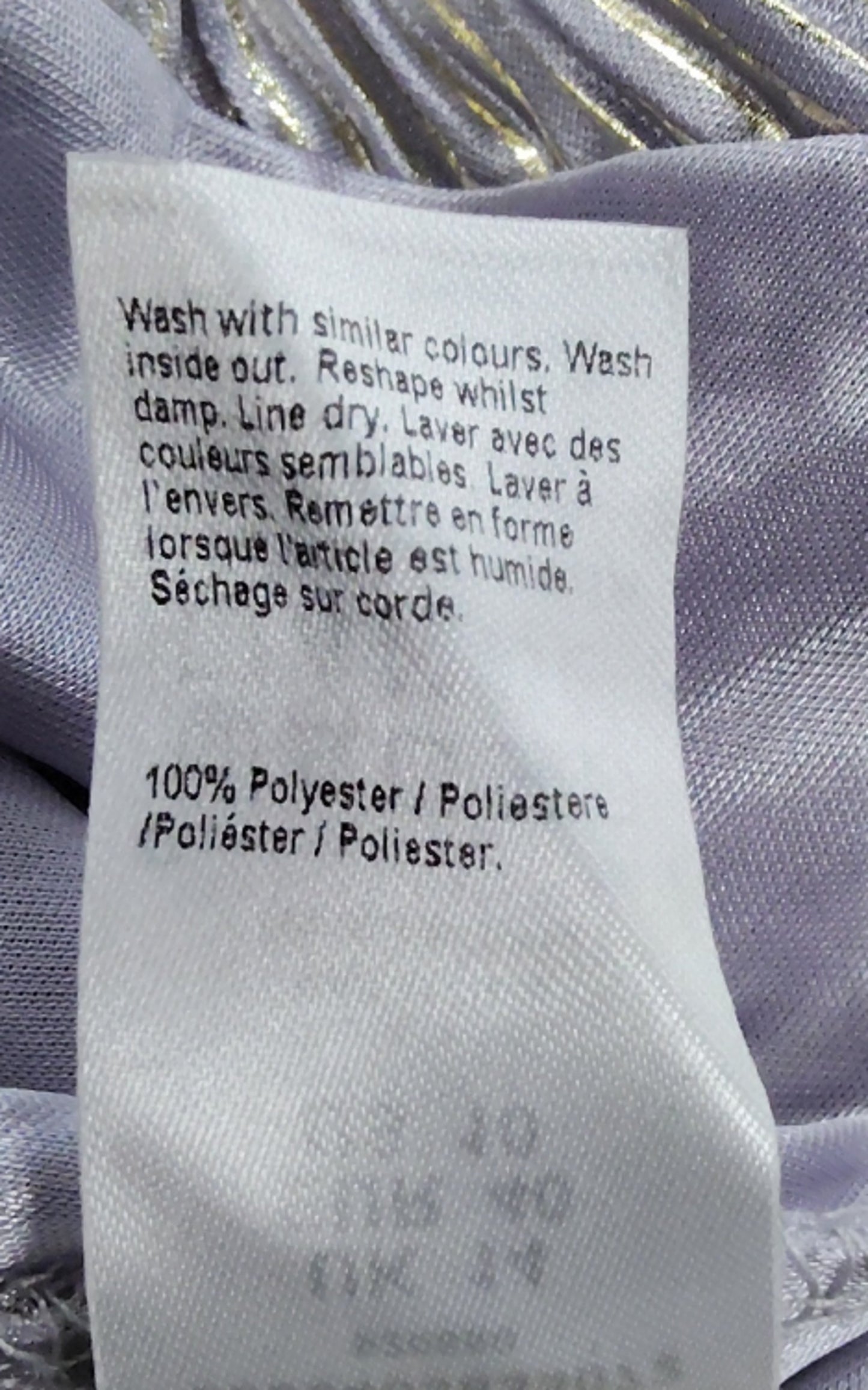 River Island Pleated Crop Top UK14 Women's Shiny Silver Festival Style