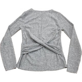 River Island Grey Long Sleeve Ruched Sweater