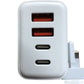 USB Charger Adapter Dual Port UK Plug High Speed Charging Model XTD-653 2PCS