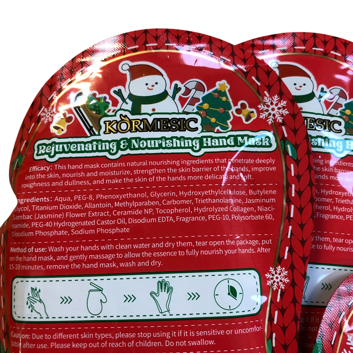 Christmas Hand & Foot Mask Set Nourishing Gift Set 5 Packs