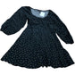 Polka Dot Mini Dress UK6 Women's Petite Black