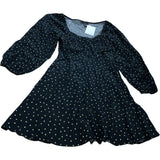Polka Dot Mini Dress UK6 Women's Petite Black