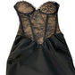 River Island Women's Bodycon Dress UK8 Black Lace Detail Long Evening