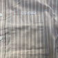 River Island Long Sleeve Shirt Beige Striped 100 Cotton With Pocket