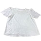Boden White Short Sleeve Broderie Top - Size 10