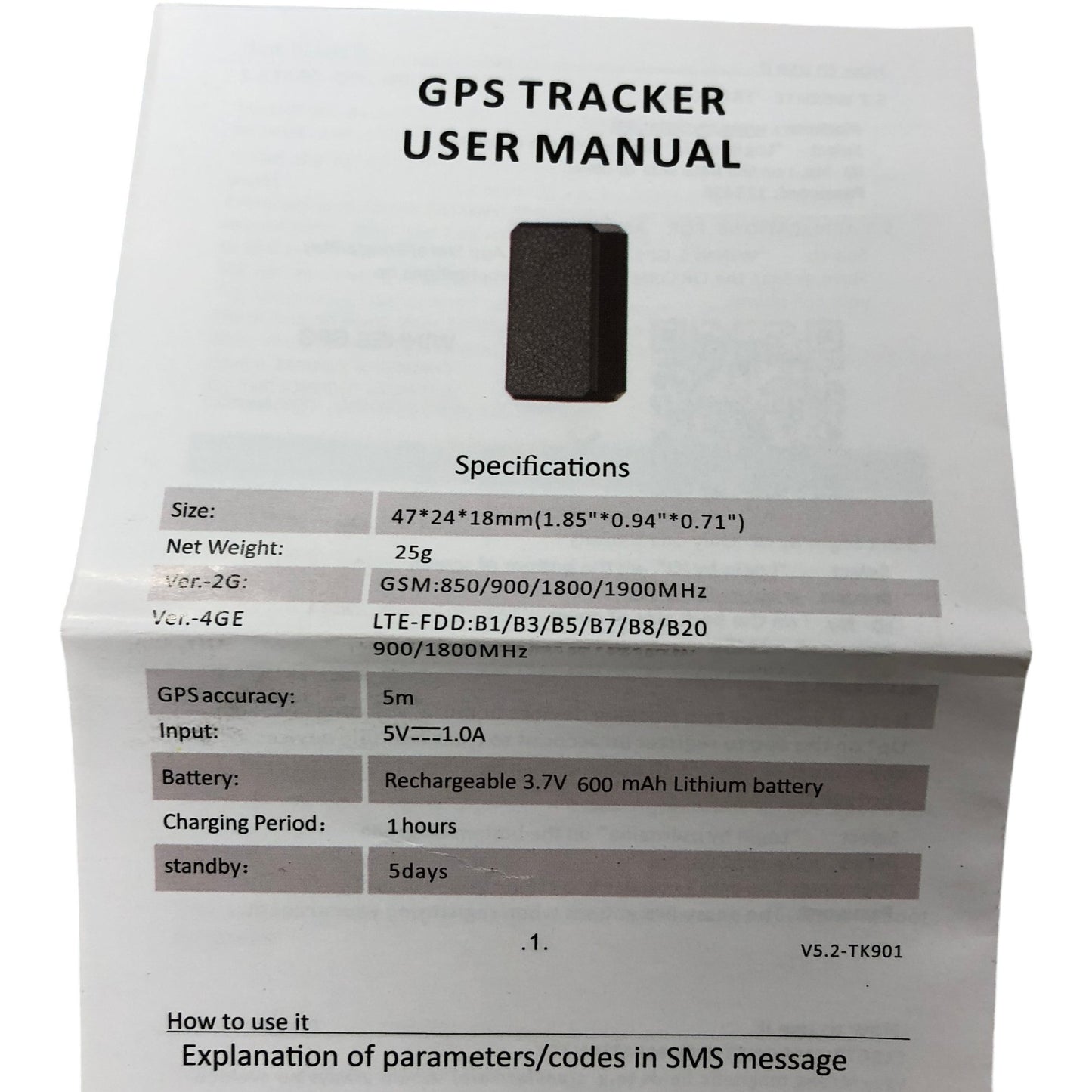 Mini 4G GPS Tracker TK901-4GE Worldwide No Monthly Fees New GPS Device
