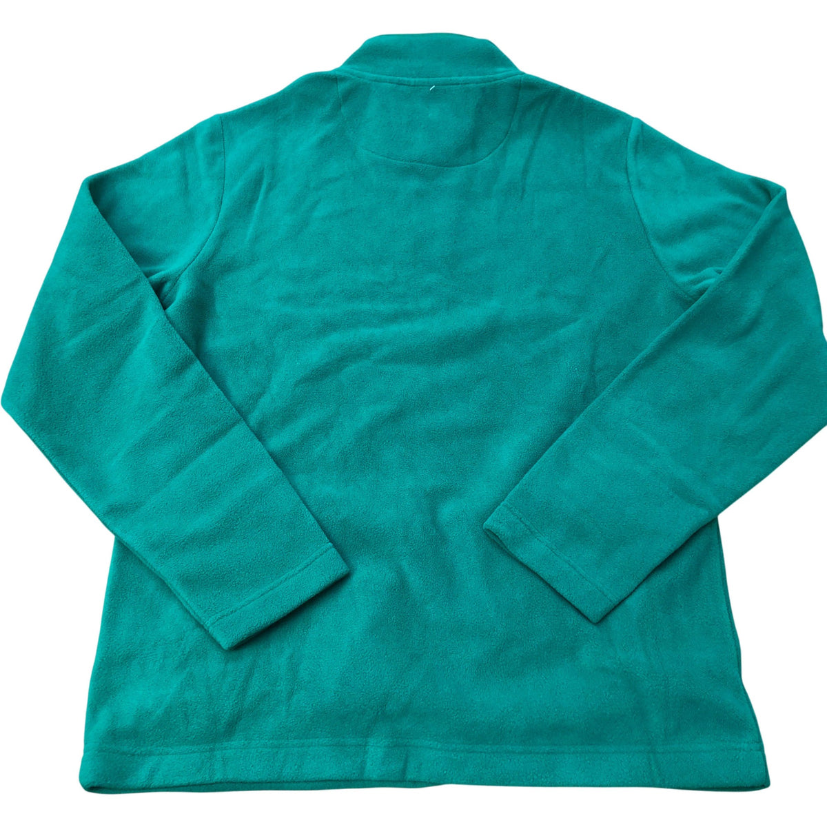 Weird Fish Green Button Up Fleece Size M