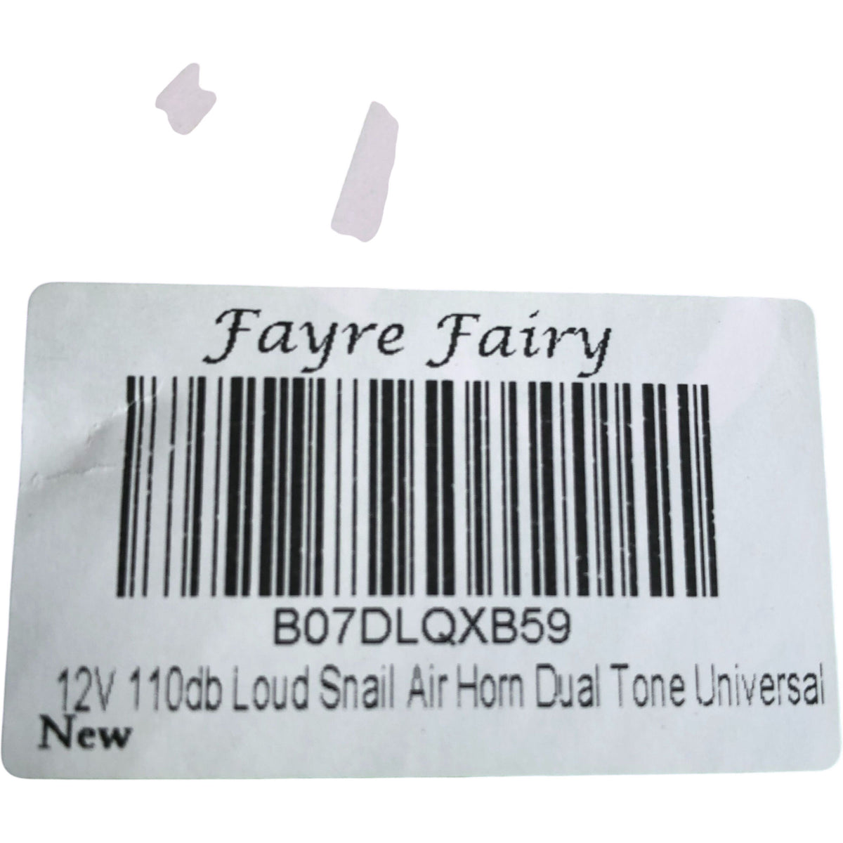 Fayre Fairy 12V 110db Loud Snail Air Horn Dual Tone Universal Set For Cars