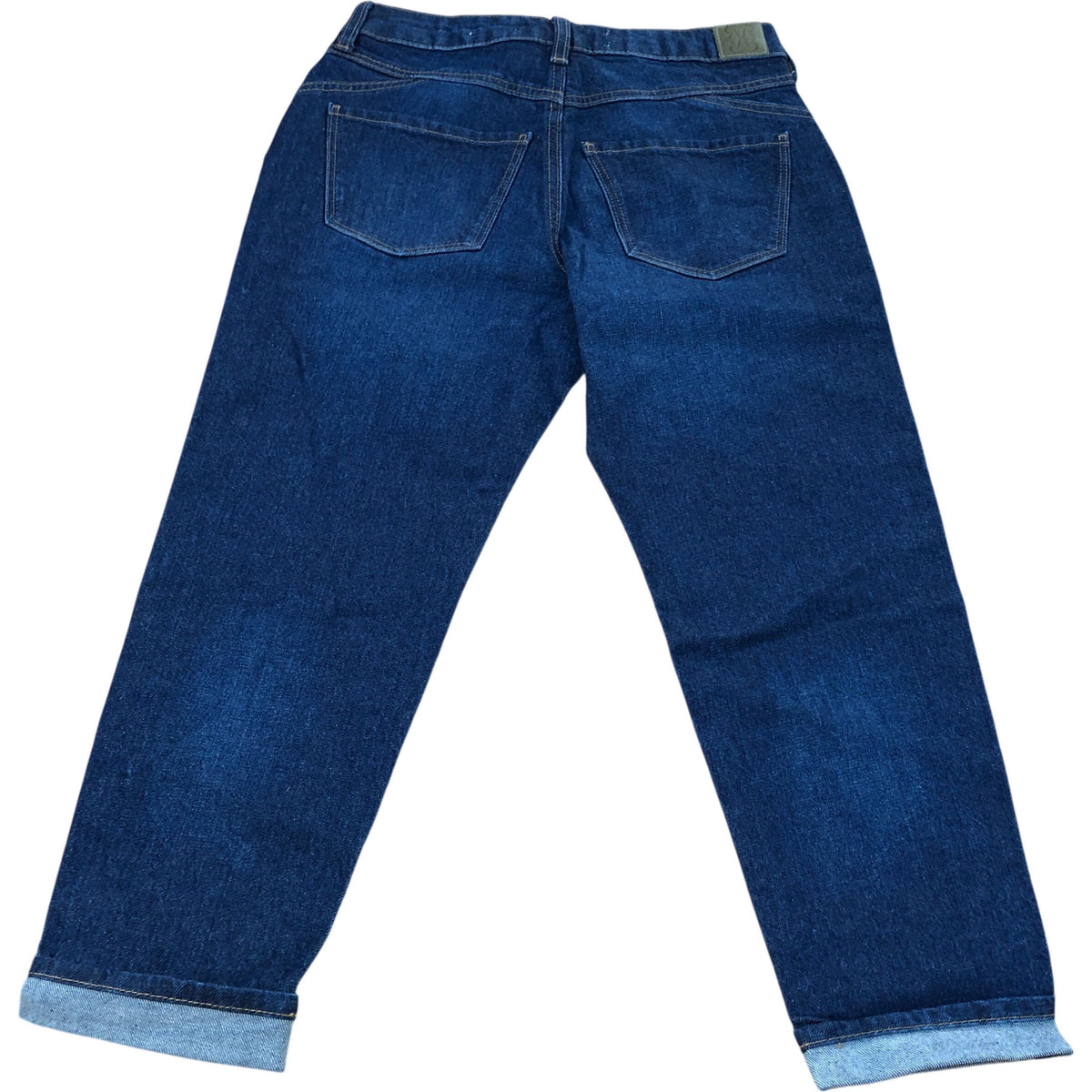 River Island Petite Mom Jeans Turn Ups Blue