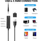USB Headsets With Microphone for Laptop, USB, 3.5mm Jack, Type-C 3-in-1 Headsets