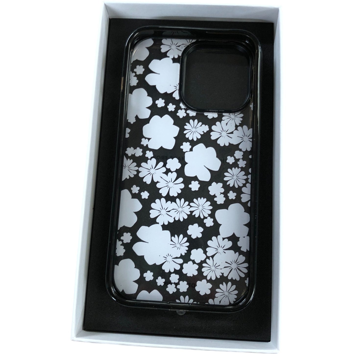CASSETiFY Compact iPhone 13 Pro Case Retro Boho Hippie Flowers Clear