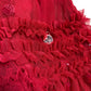 Angel & Rocket Girls Red Dress 6 Years 116cm Long Sleeve Ruffle Party Dress