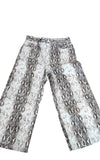 River Island Crop Jeans UK12 Women's Snake Print Denim Specialist Trousers