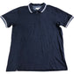 Onfire Polo Shirt Size L Men's Navy Blue Cotton Zip Collar Top