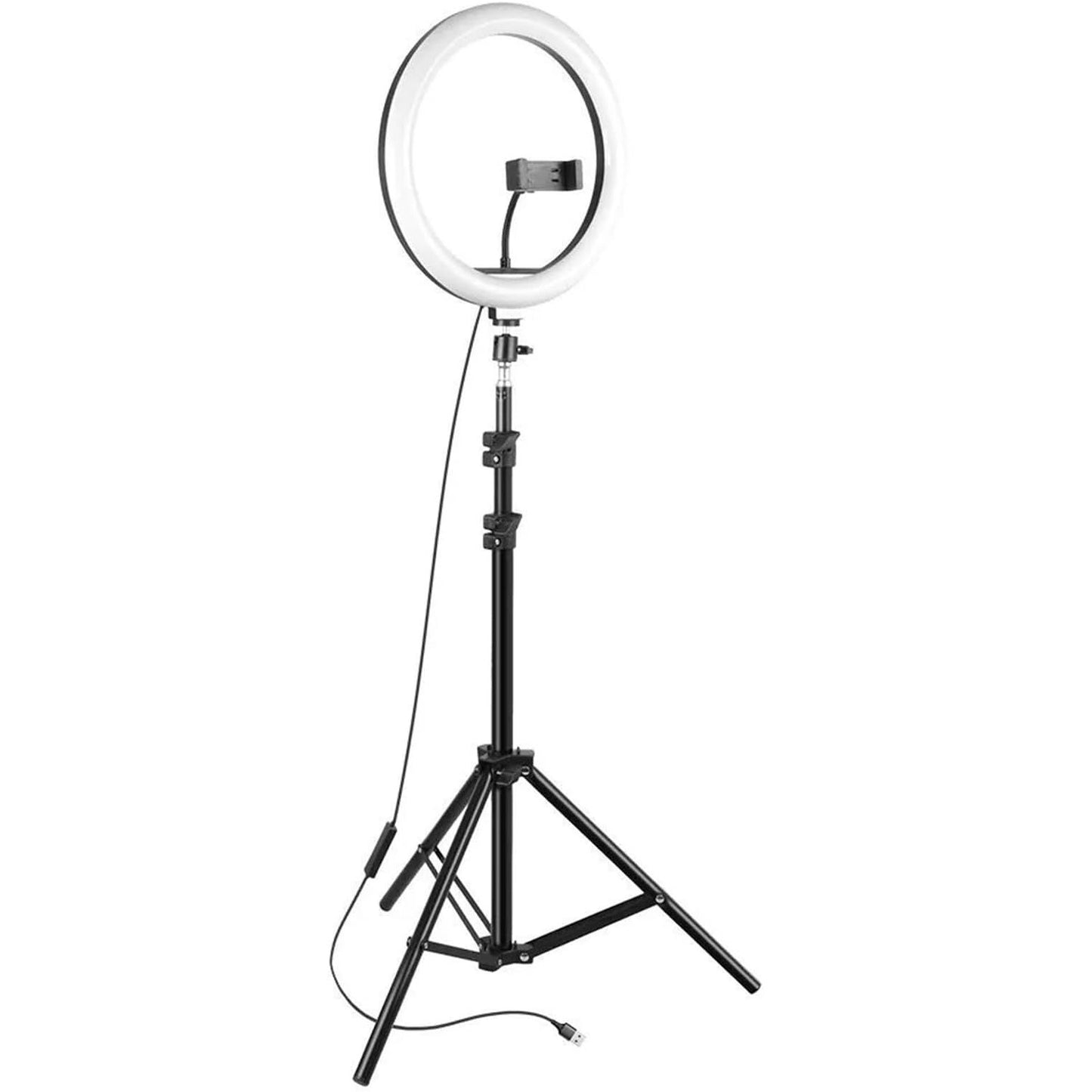 Ring Fill Light F-537S Video Lighting Adjustable Colour Temperature Stand 10"