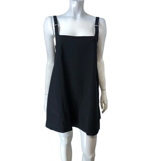 River Island UK8 Women's Black Square Neck Dress Adjustable Straps Casual