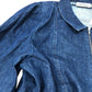 Baukjen Denim Dress UK Size 12 Women's Long Sleeve Tiered Organic Cotton Zip Up