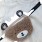 River Island Baby Outfit Set Sweater And Trousers With Bear Bag Cream 0-3 Months